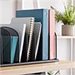 Scranton & Co Metal Mesh Desk Organizer with 8 Upright Sections in Black