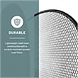 Scranton & Co Metal Mesh Desk Organizer with 5 Upright Sections in Black