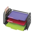 Scranton & Co Black Mesh Desk Organizer