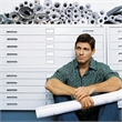 Scranton & Co 5 Drawer Metal Flat Files Cabinet for 24