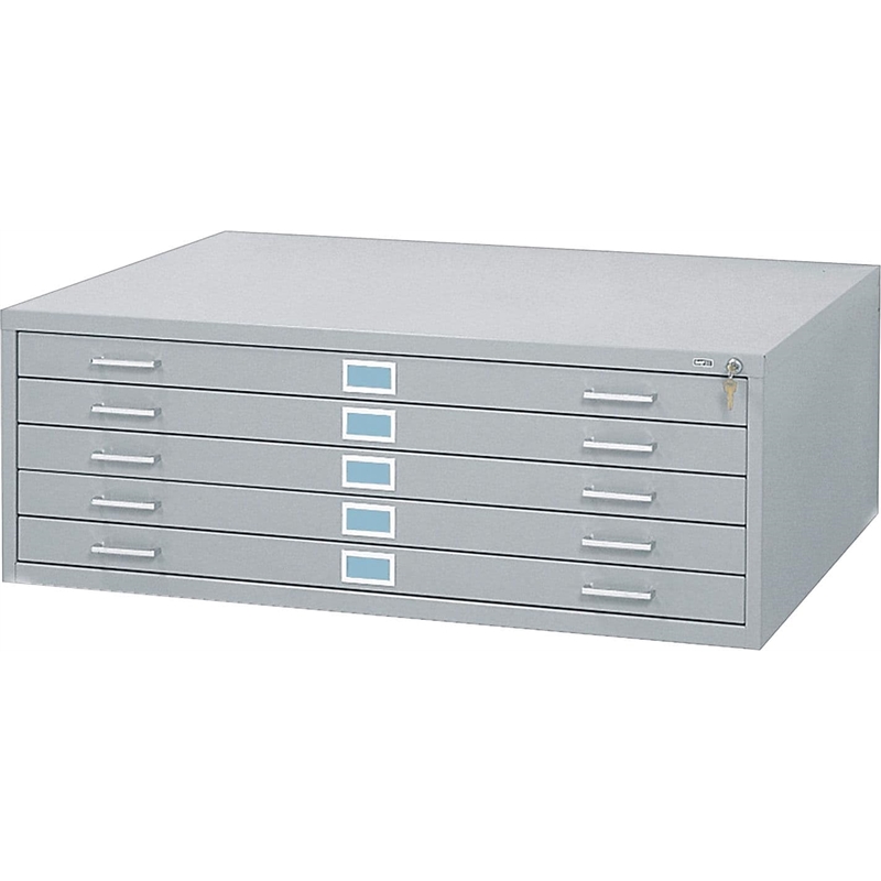 Scranton & Co 5 Drawer Metal Flat Files Cabinet for 36