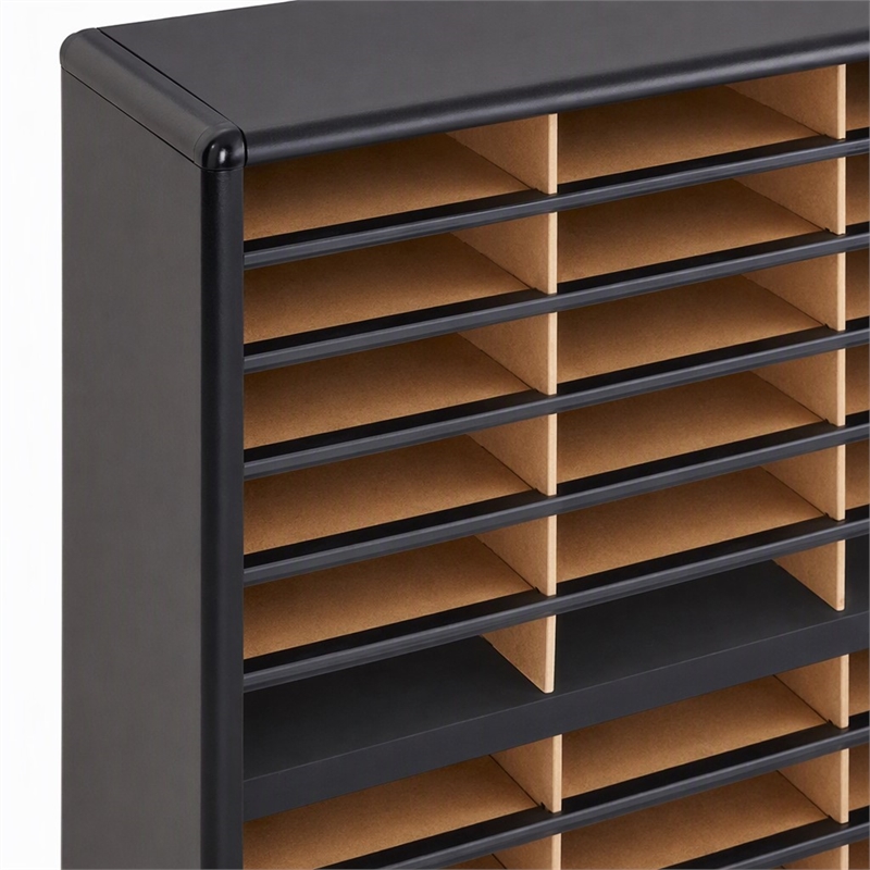 Scranton & Co Steel Black Organizer Rectangular 36 Compartments 32.25