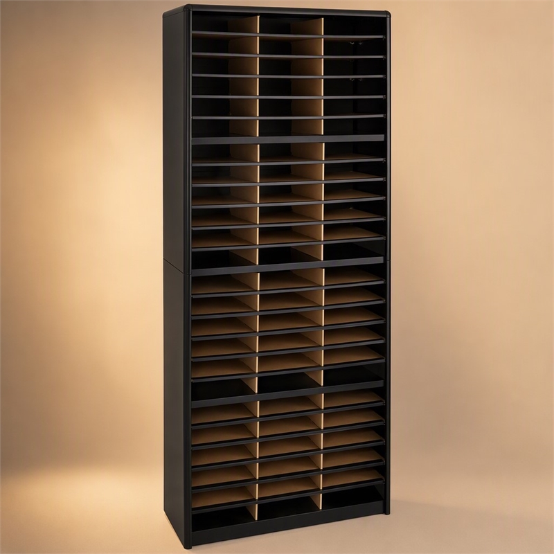 Scranton & Co Black Flat Files Organizer Rectangular 75