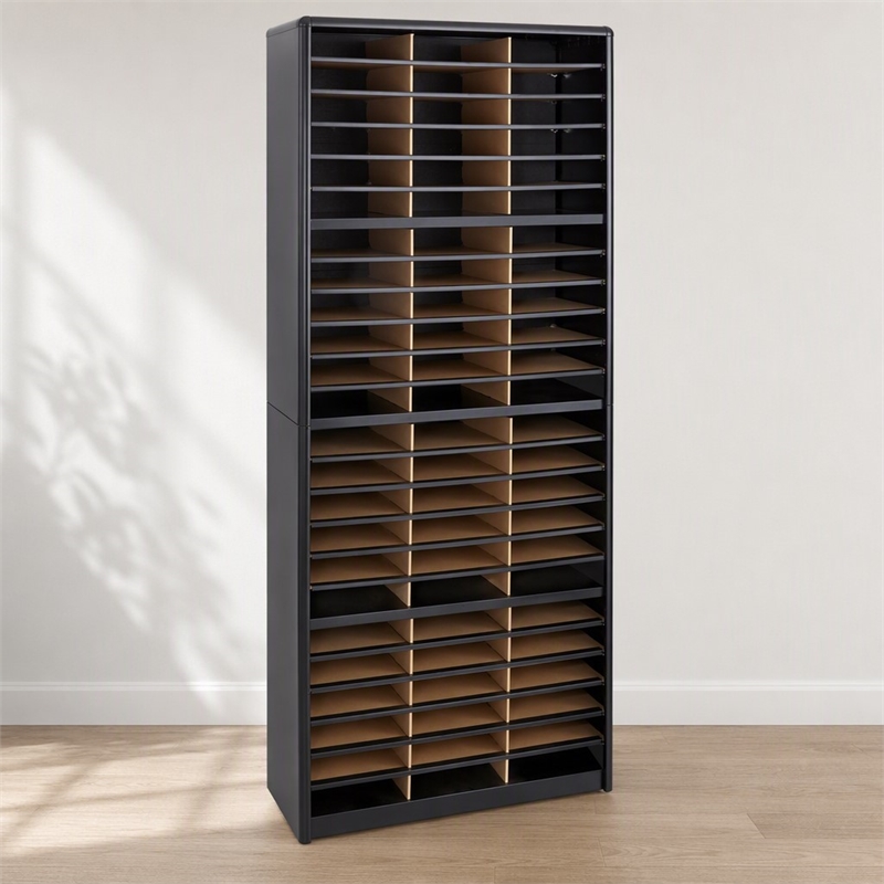 Scranton & Co Black Flat Files Organizer Rectangular 75