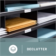 Scranton & Co Black Mail Organizer - 36 Letter Size Compartments