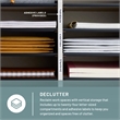 Scranton & Co Laminate Gray File Organizer Rectangular Adjustable 39.25