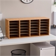 Scranton & Co Wood Oak File Organizer Adjustable Rectangular 39.25