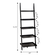 Scranton & Co Ladder Bookshelf in Black