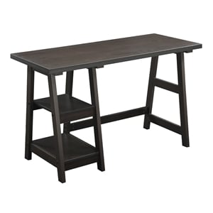 Scranton & Co Wood Veneer Espresso Desk Rectangular 47&quot Unassembled