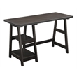 Scranton & Co Wood Veneer Espresso Desk Rectangular 47