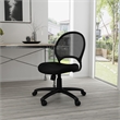 Scranton & Co Seat Height Adjustment Fabric Back Task Office Chair in Black