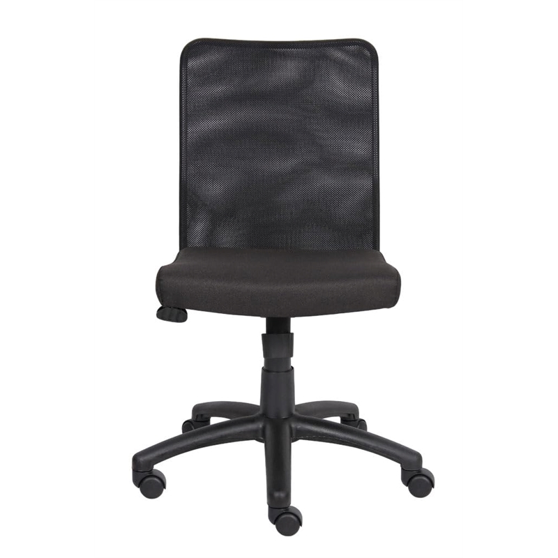 Scranton & Co Mesh Fabric Upholstered Task Office Chair in Black