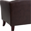 Scranton & Co Leather Loveseat in Brown
