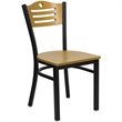 Scranton & Co 5 Piece Square Laminate Table Set in Black and Natural
