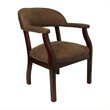 Scranton & Co Bomber Jacket Luxurious Guest Chair in Brown