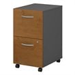 Scranton & Co Thermally Fused Laminate Natural Cherry Mobile Pedestal Rectangular 27.87