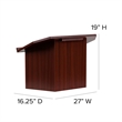 Scranton & Co Foldable Tabletop Lectern in Mahogany
