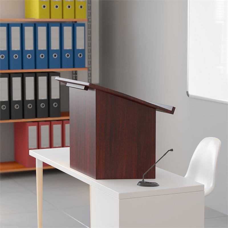 Scranton & Co Foldable Tabletop Lectern in Mahogany