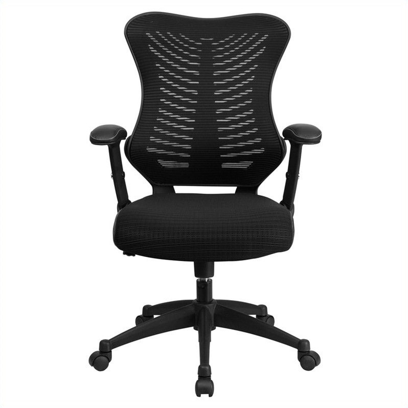 Scranton & Co Mesh Black Office Chair High Back 42.75