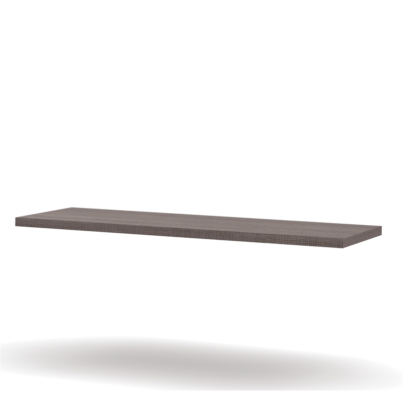 Scranton & Co Rectangular Particle Board Wood Bridge in Bark Gray