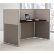 Scranton & Co Wood Computer Desk in Mocha Cherry