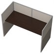 Scranton & Co Wood Computer Desk in Mocha Cherry