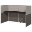 Scranton & Co Wood Computer Desk in Mocha Cherry