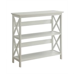 Scranton & Co MDF White Bookcase Rectangular Easy Assembly 32.5&quot H x 31.5&quot W x 11.75&quot D Unassembled