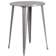 Scranton & Co Round Patio Bistro Set in Gray