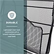Scranton & Co 5-Pocket Steel Metal Floor Magazine Rack in Black