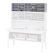 Scranton & Co Steel Black Mailroom Sorter Module Extra Wide 57.5