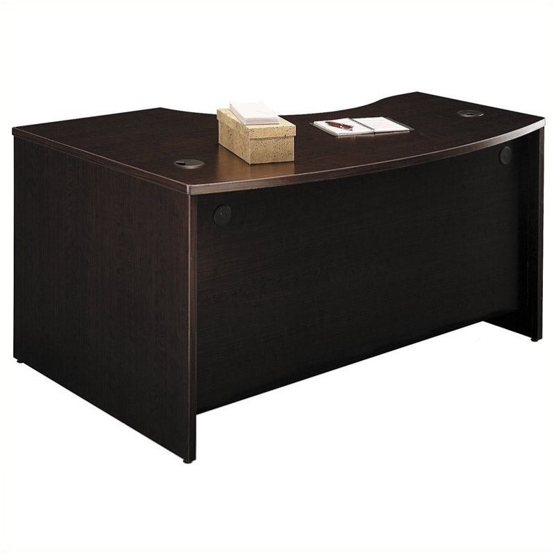 Scranton & Co Engineered Wood Mocha Cherry Desk L-Shaped Durable 58.86