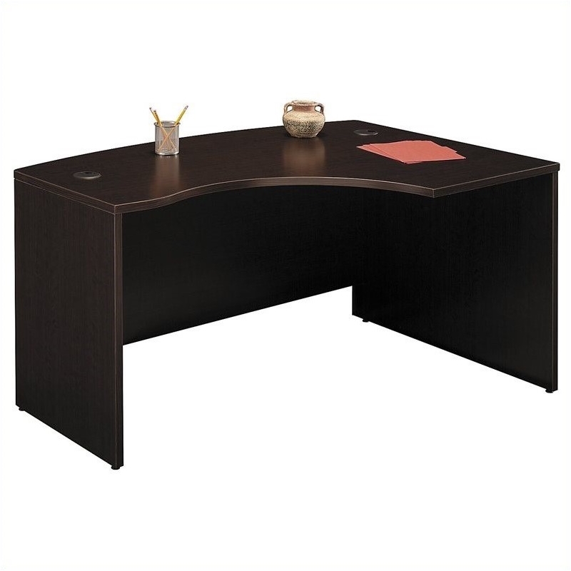 Scranton & Co Engineered Wood Mocha Cherry Desk L-Shaped Durable 58.86