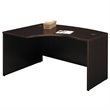 Scranton & Co 60 x 43 LH L Bow Desk in Mocha Cherry