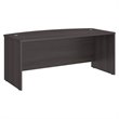 Scranton & Co Engineered Wood Storm Gray Desk Bow Front 72