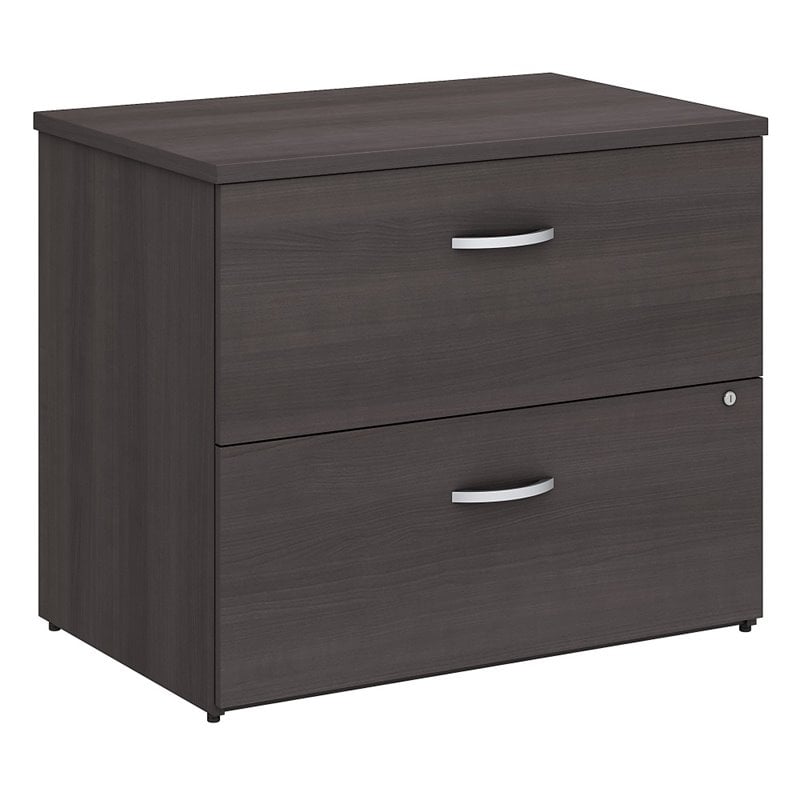 Scranton & Co Lateral File Cabinet in Storm Gray