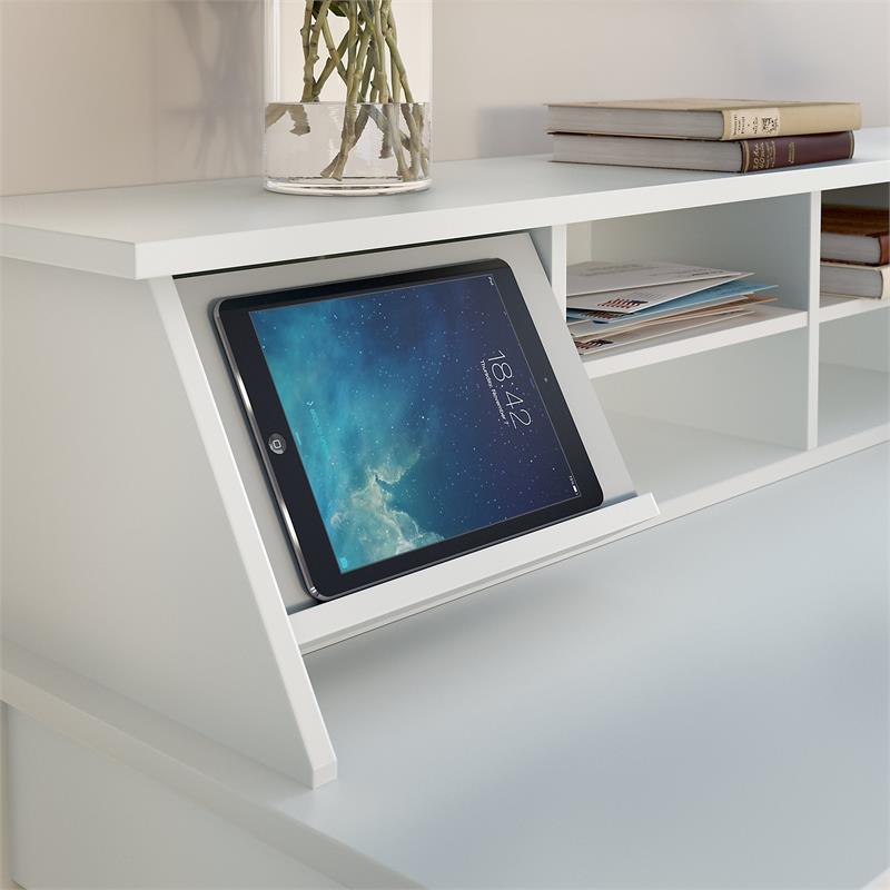 Scranton & Co Desktop Wood Organizer in Pure White