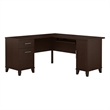 Scranton & Co Wood Mocha Cherry Desk L Shaped 60