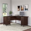 Scranton & Co Wood Mocha Cherry Desk L Shaped 60