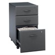 Scranton & Co Thermally Fused Laminate Slate Mobile File Cabinet Rectangular 27.87