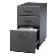 Scranton & Co Thermally Fused Laminate Slate Mobile File Cabinet Rectangular 27.87