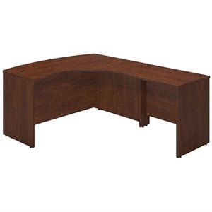 Scranton & Co 60&quotWx43&quotD Wood Right L-Bow Desk Shell/Return in Hansen Cherry