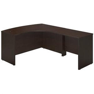 Scranton & Co Wood Mocha Cherry Computer Desk L-Shaped 58.86&quot x 78.31&quot Unassembled