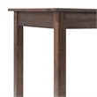 Scranton & Co Solid Acacia Wood Distressed Charcoal Brown Computer Desk Rectangular USB Power Outlet 60