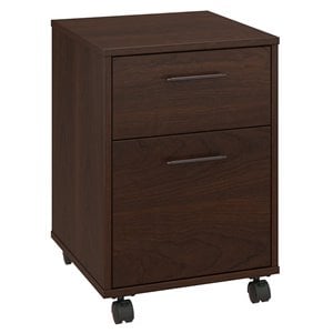 Scranton & Co Wood Bing Cherry Filing Cabinet Mobile 2-Drawer 22&quot Unassembled