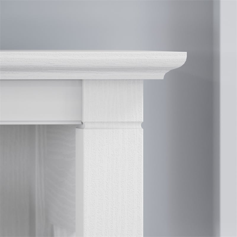 Scranton & Co 5-Shelf Coastal Wood Bookcase in Pure White Oak