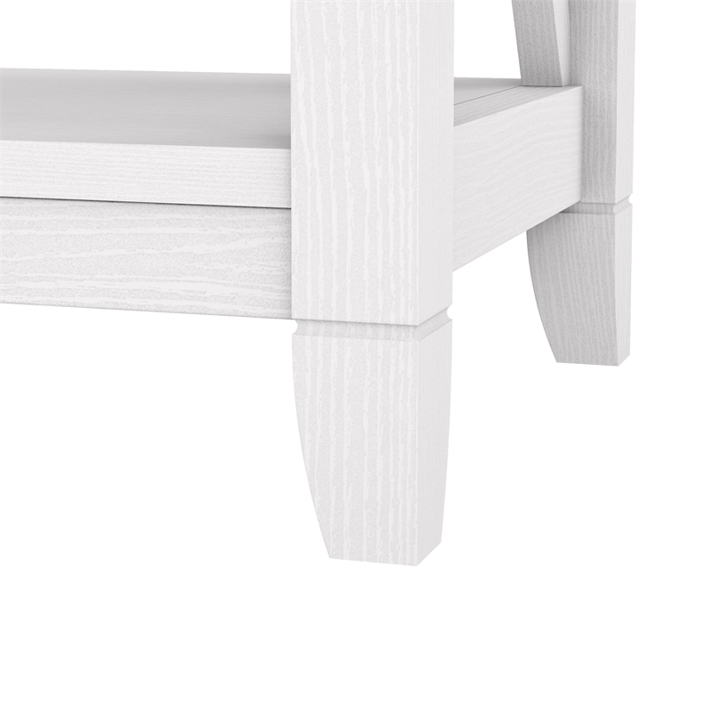 Scranton & Co 5-Shelf Coastal Wood Bookcase in Pure White Oak