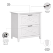 Scranton & Co 2 Drawers Contemporary Wood File Cabinet in Oak