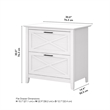 Scranton & Co 2 Drawers Contemporary Wood File Cabinet in Oak