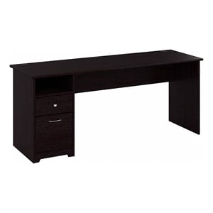 Scranton & Co 72&quot Contemporary Wood Desk with Drawer in Espresso Oak